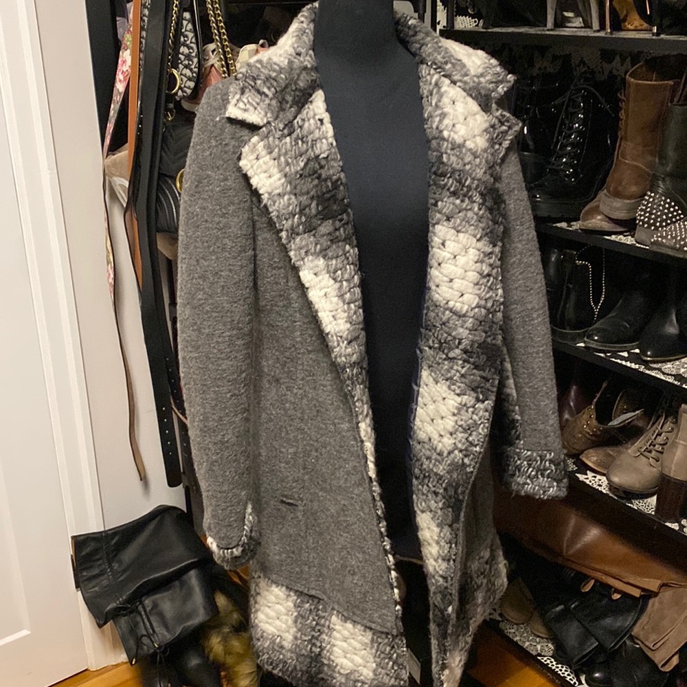 Wool jacket with Sherpa